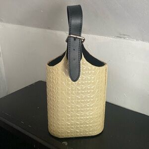 Leather wine tote